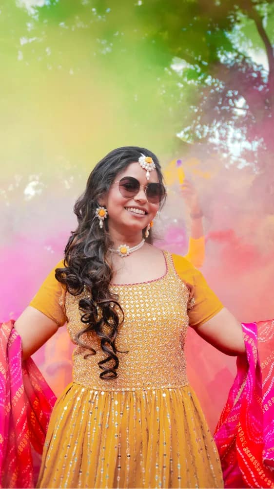 Sukanta & Khusbu haldi ceremony at Amrakunja Resort | Chandannagar